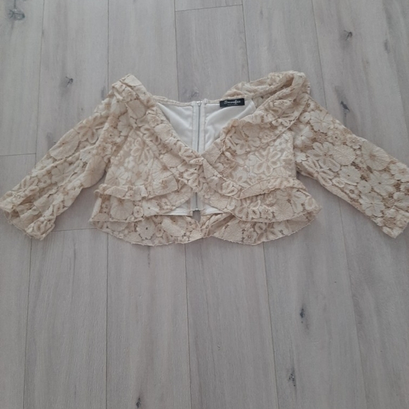 Floral yellow crop top - Picture 8 of 8